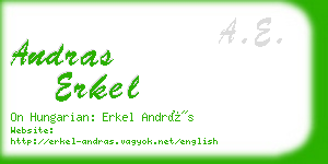 andras erkel business card